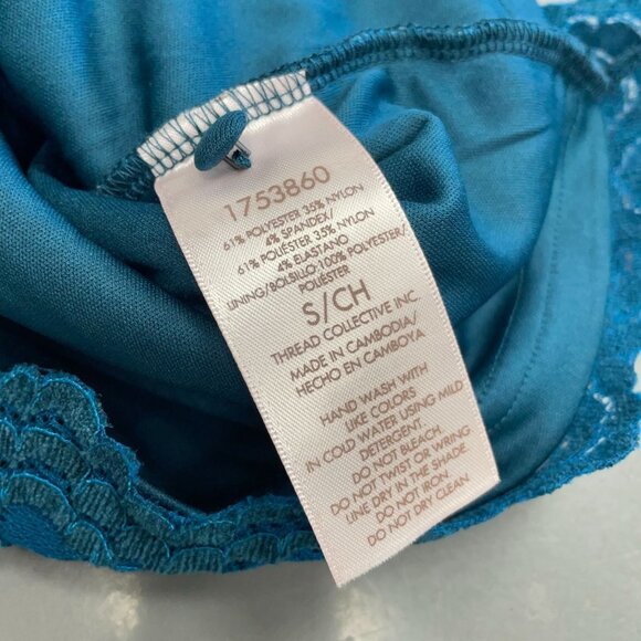 Bundle Teddi Rose Women's S Lace Overlay Teal & Blue Tops - Picture 10 of 12